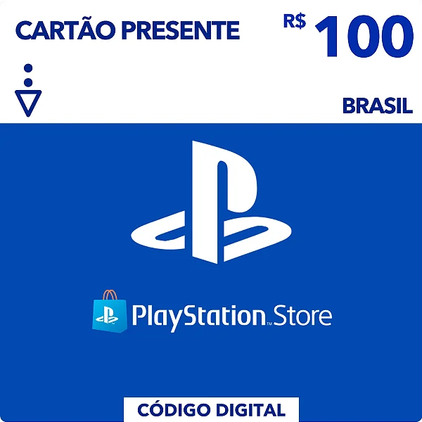 Gift Card Playstation Store R$100 - Código Digital