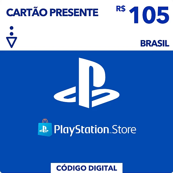 Gift Card Playstation Store R$105 - Código Digital