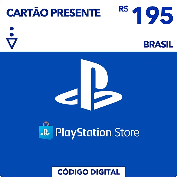 Gift Card Playstation Store R$195 - Código Digital