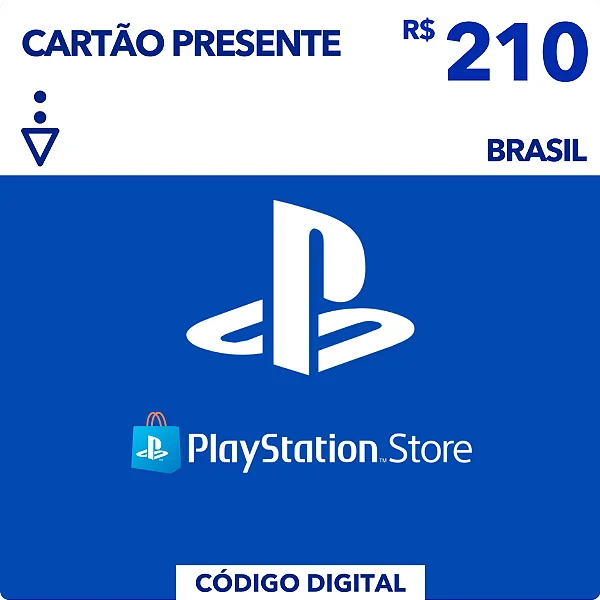 Gift Card Playstation Store R$210 - Código Digital