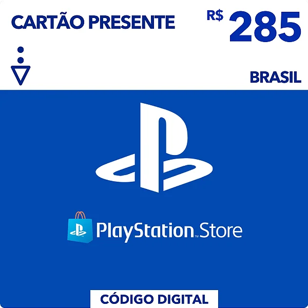 Gift Card Playstation Store R$285 - Código Digital