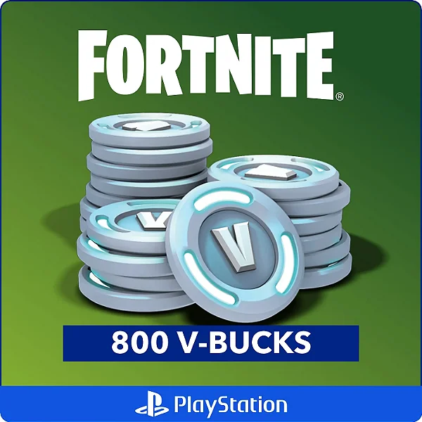 Fortnite 800 V-Bucks PS4 e PS5 - Código Digital