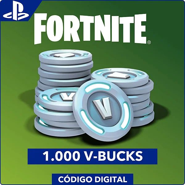 Fortnite 1.000 V-Bucks PS4 e PS5 - Código Digital