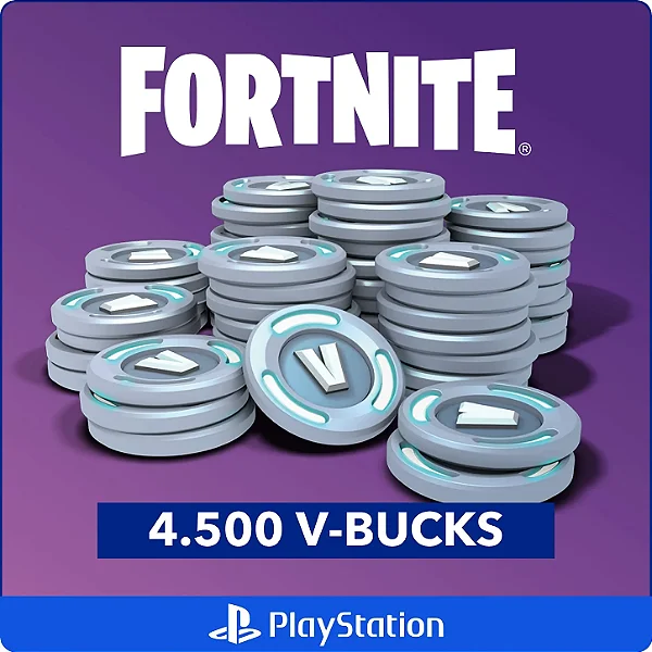 Fortnite 4.500 V-Bucks PS4 e PS5 - Código Digital
