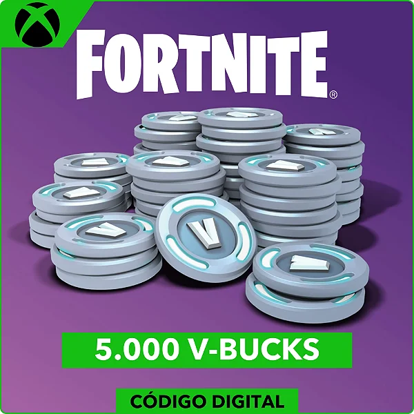 Fortnite 5.000 V-Bucks Xbox - Código Digital