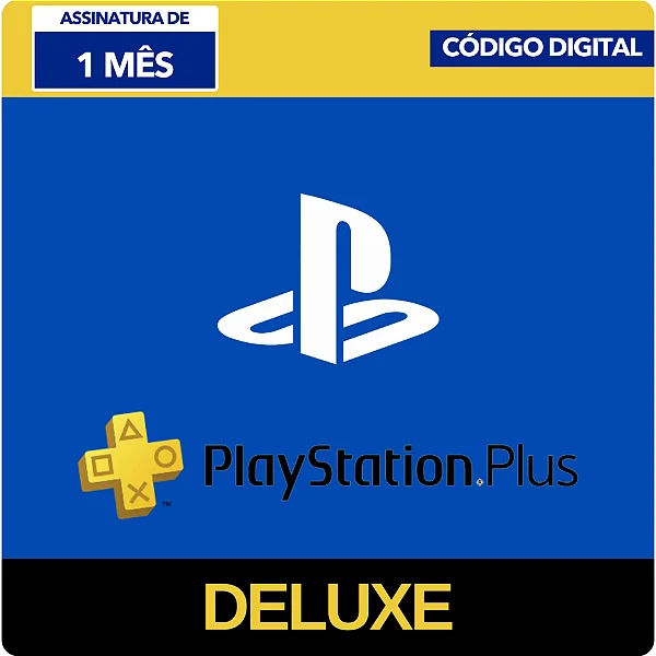 Playstation Plus Deluxe 1 Mês - Código Digital