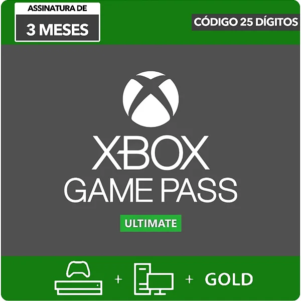 Xbox Game Pass Ultimate 3 Meses - Código Digital