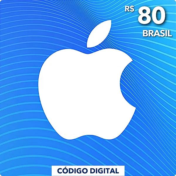 Cartão da App Store R$80 Reais - Código Digital