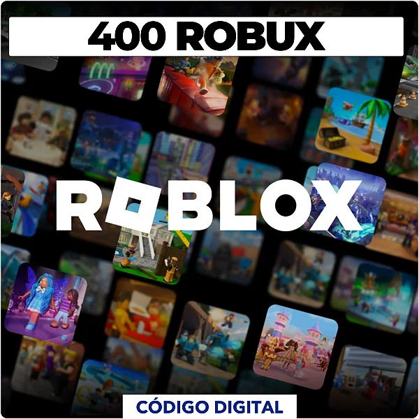 Roblox - 400 Robux - Código Digital