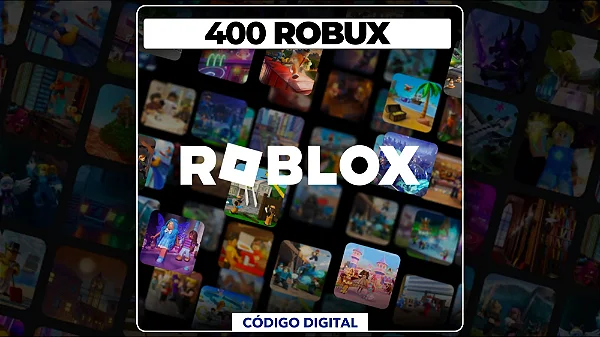 Roblox - 400 Robux - Código Digital