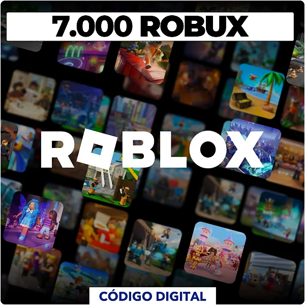 Roblox - 7.000 Robux - Código Digital