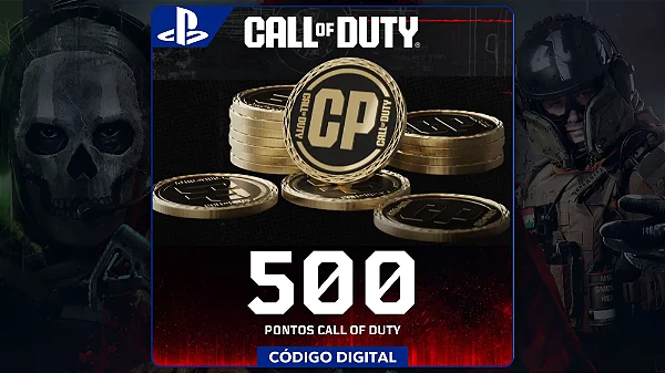 Call Of Duty - 500 Points PS4 e PS5 - Código  Digital