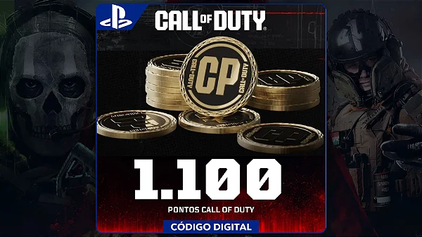 Call Of Duty - 1.100 Points PS4 e PS5 - Código Digital
