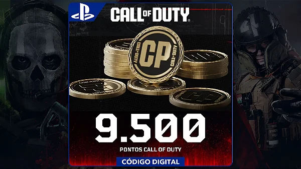 Call Of Duty - 9.500 Points PS4 e PS5 - Código Digital