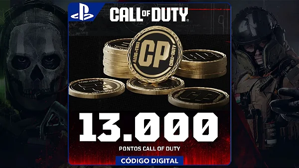 Call Of Duty - 13.000 Points PS4 e PS5 - Código Digital