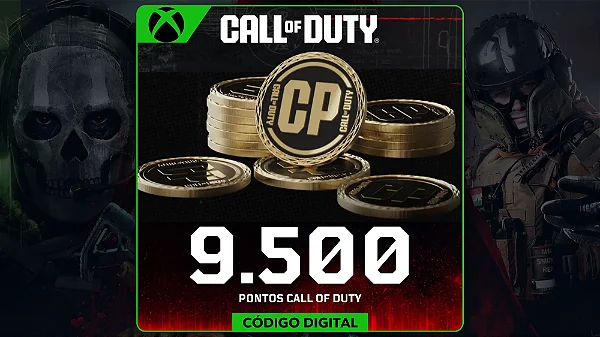 Call Of Duty - 9.500 Points Xbox One e Series - Código Digital