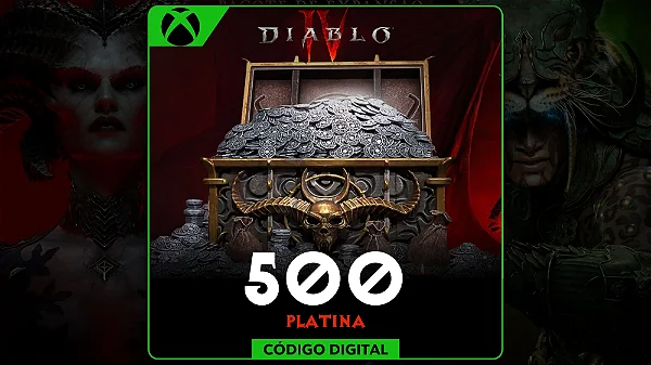 Diablo IV - 500 Platina Xbox One e Series - Código Digital