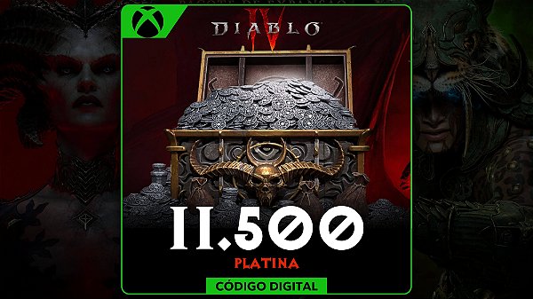 Diablo IV - 11.500 Platina Xbox One e Series - Código Digital