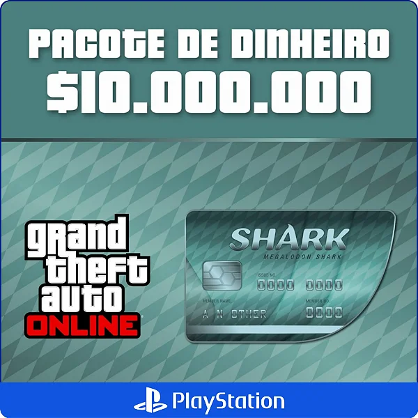 GTA Online - 10.000.000 Cash Cards PS4 e PS5 - Código Digital
