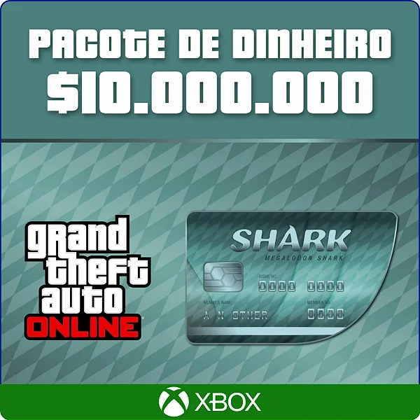 GTA Online - 10.000.000 Cash Cards Xbox One e Series - Código Digital
