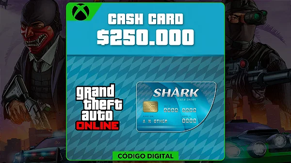 GTA Online - 250.000 Cash Cards Xbox One e Series - Código Digital
