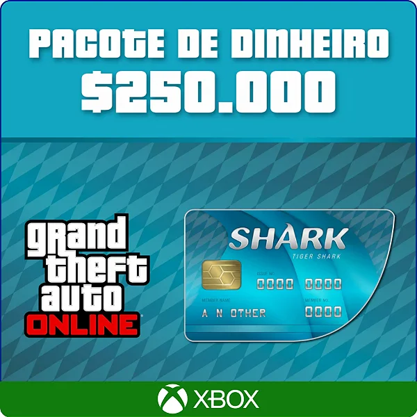 GTA Online - 250.000 Cash Cards Xbox One e Series - Código Digital