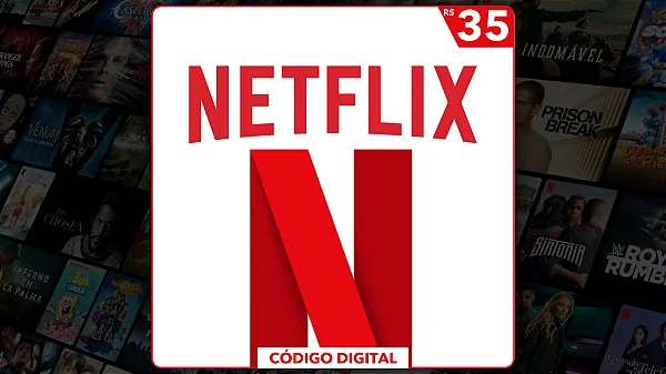 Gift Card Netflix R$35 Reais - Código Digital