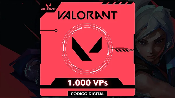Valorant - 1.000 Valorant Points - Código Digital