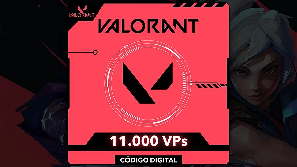 Valorant - 11.000 Valorant Points - Código Digital