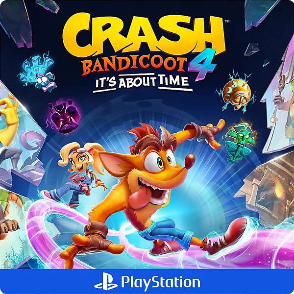 Crash Bandicoot 4 It's About Time PS4 e PS5 - Código Digital