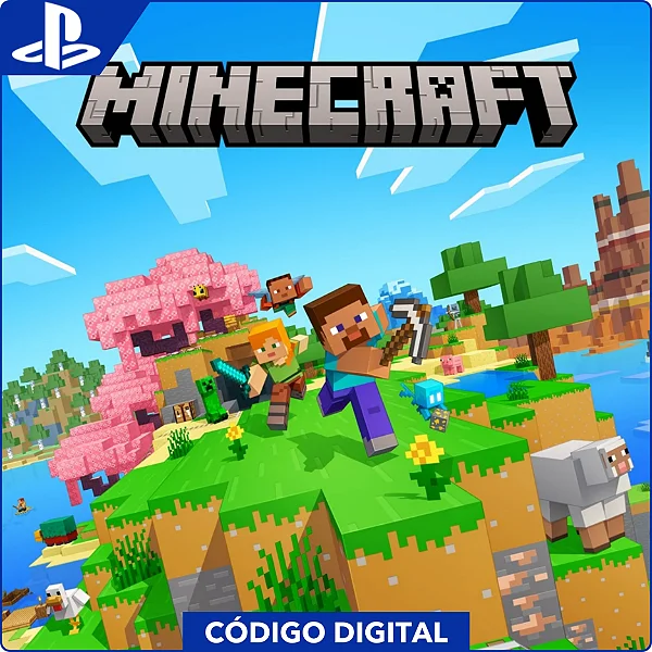 Minecraft PS4 e PS5 - Código Digital