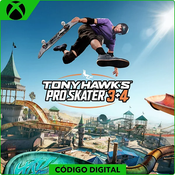 Tony Hawks Pro Skater 3+4 - Xbox One e Xbox Series - Código Digital