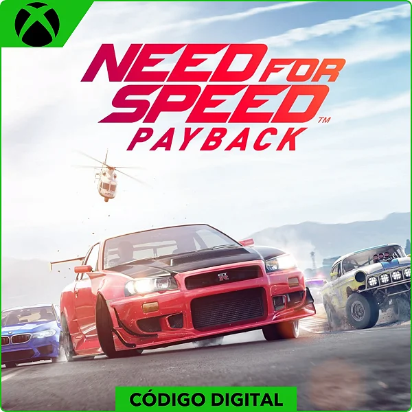 Need For Speed Payback - Xbox One e Xbox Series - Código Digital