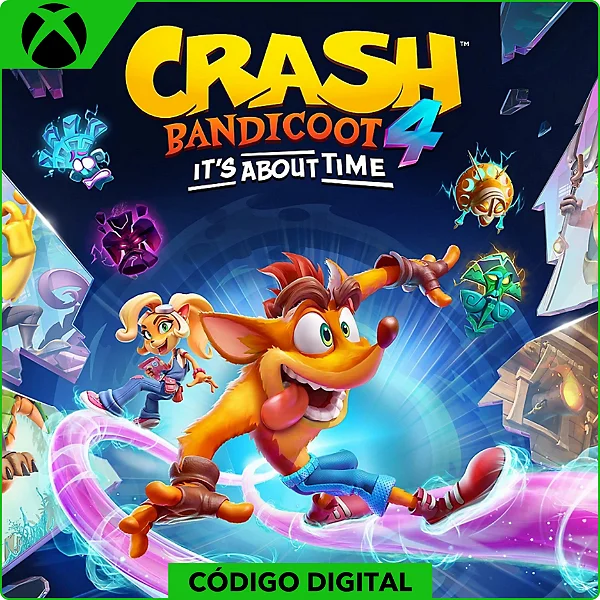 Crash Bandicoot 4 It's About Time - Xbox One e Xbox Series - Código Digital