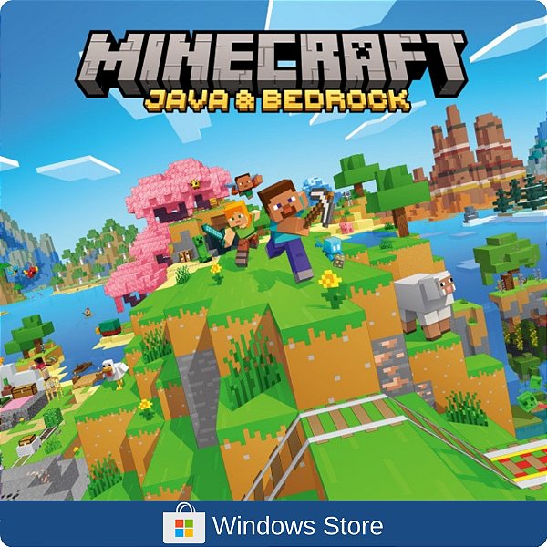 Minecraft Java e Bedrock - PC Código Digital