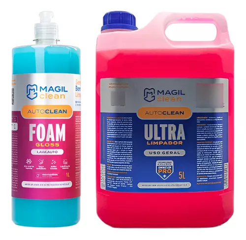 Kit Foam Gloss 1l E Autoclean 5l Magil Clean