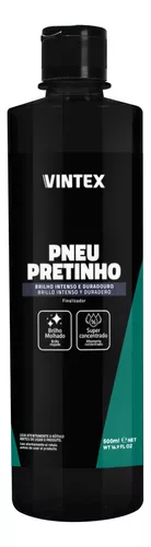 Pretinho Pneus 500 Ml Concentrado Brilho Molhado Vintex Cor Preto