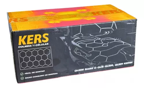 Luminária Led Colmeia 14 Células 220v Kers Estrutura Branco