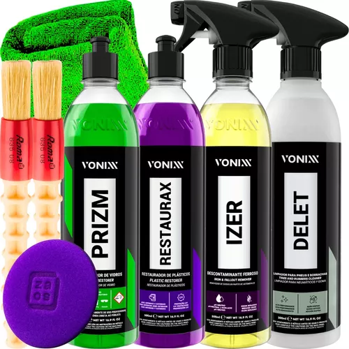 Kit Limpadores Automotivos 500ml Vonixx