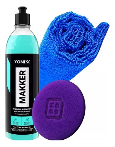 Makker Maquiador Automotivo 500ml Vonixx + aplicador e pano de microfibra