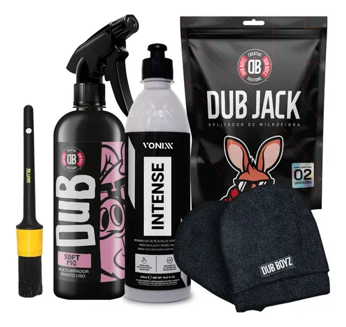 Kit Limpa e Revitaliza Painel Soft Pig e Intense 500ml