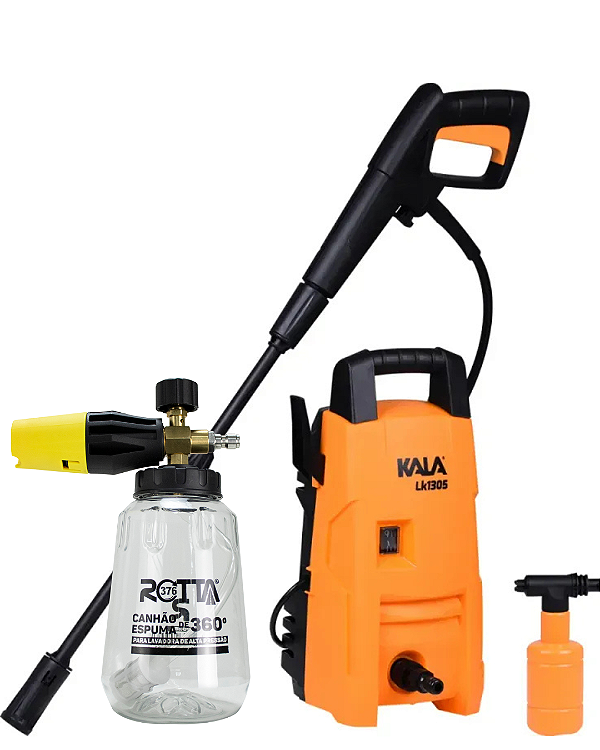 Kit Lavadora LK1305 Kala 1305 PSI + Snow Foam Rotta Pro 127V