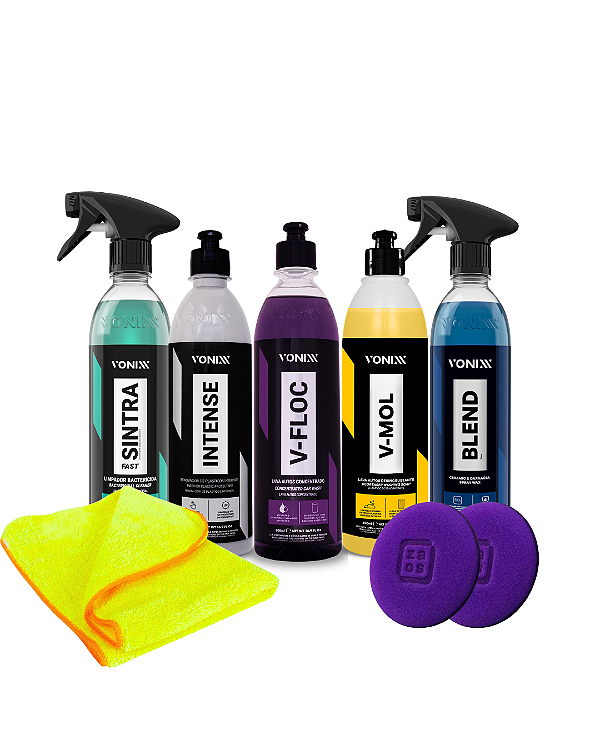KIT DE PRODUTOS VONIXX (SINTRA FAST/INTENSE/V-FLOC/V-MOL/BLEND SPRAY)