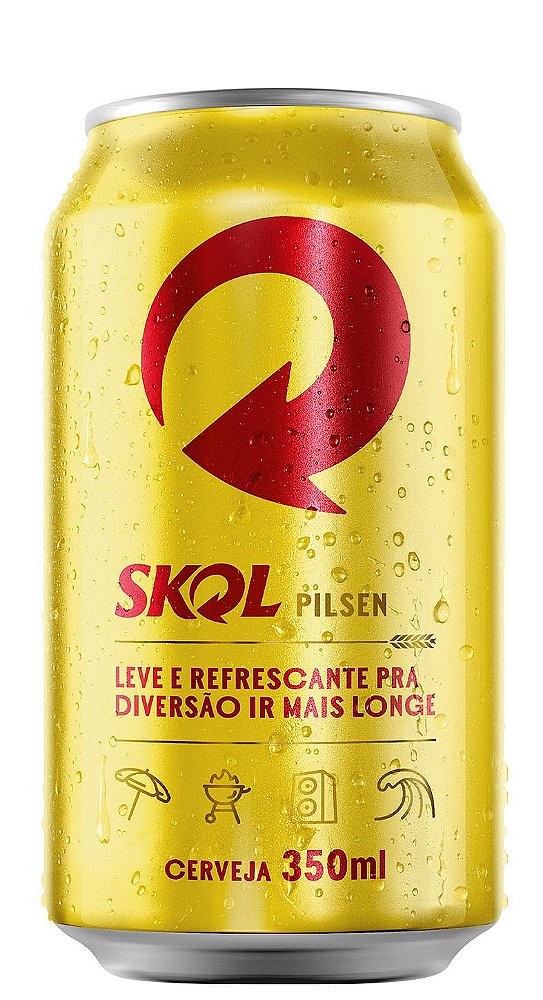 Cerveja Skol 350ml Lata
