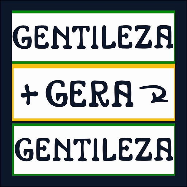 Adesivo em vinil Gentileza Gera Gentileza a prova d'água proteção UV para carros motos vidro