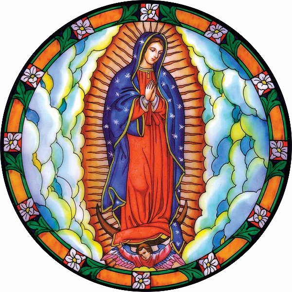 Adesivo em vinil Nossa Senhora de Guadalupe a prova d'água proteção UV para carros motos vidro