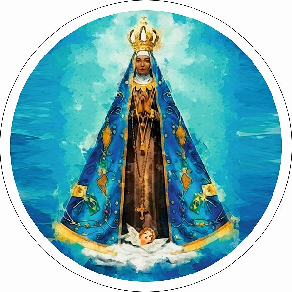 Adesivo em vinil Nossa Senhora Aparecida a prova d'água proteção UV para carros motos vidro