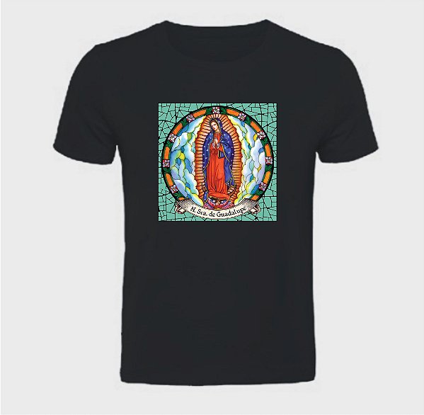 Blusa básica unissex Nossa Senhora de Guadalupe  em algodão