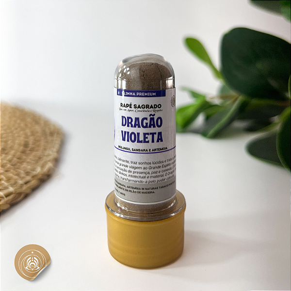 Rapé Sagrado Dragão Violeta - Jornada espiritual ao Grande Espírito