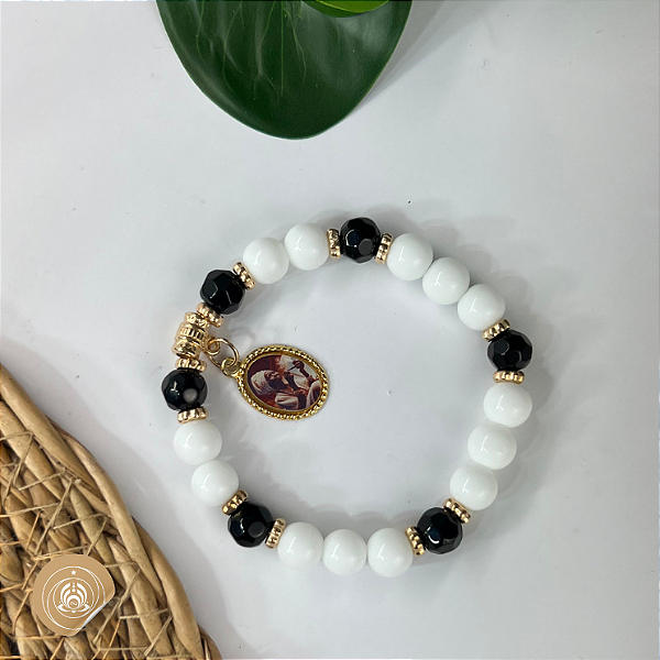 Pulseira Preta Velha Medalha